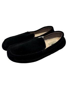 UGG~Ascot~WOMEN'S SUEDE LEATHER SHEARLING MOCCASIN SLIPPERS SHOES  SZ 8